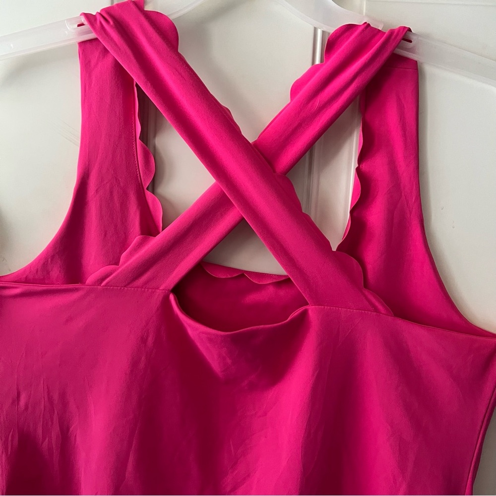 J. Crew Pink Scalloped Dress - Picture 6 of 8